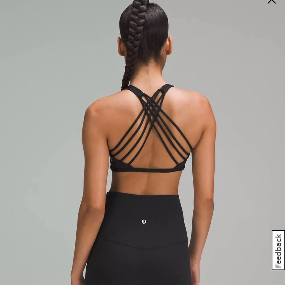 lululemon athletica Black Strappy Sports Bra